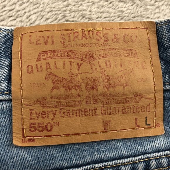 Vintage Levis Women's Jean Cut Off Shorts Size 16 Missy Frayed Hem - Picture 10 of 12